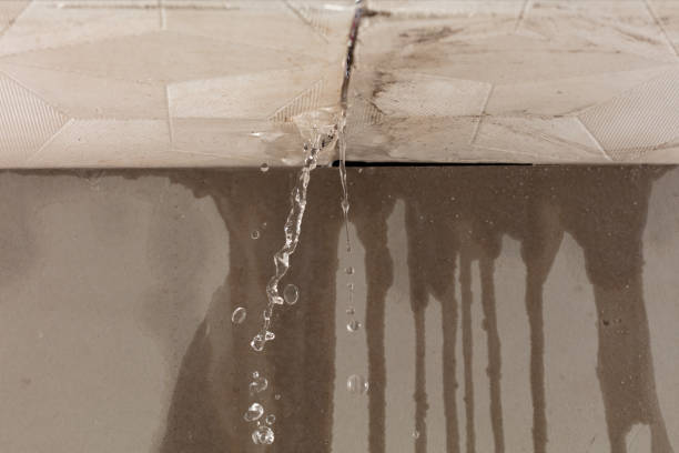 Professional Water Damage Restoration technician working in West, TX